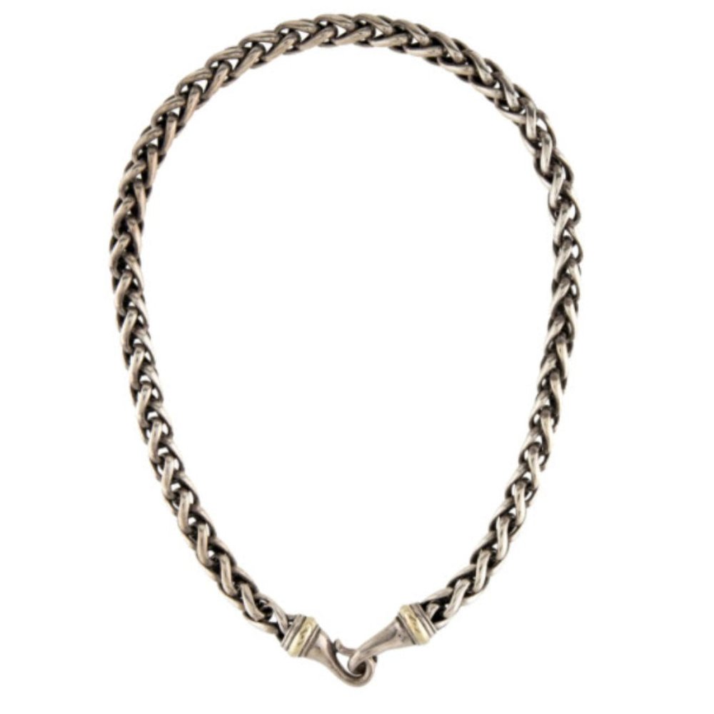 David Yurman Silver and Gold Necklace